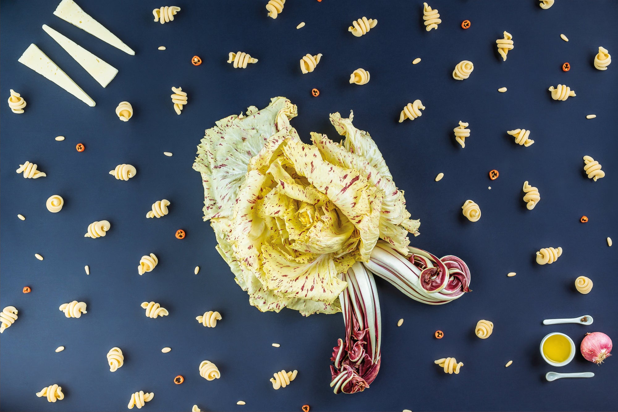 Trottole con radicchio e Asiago